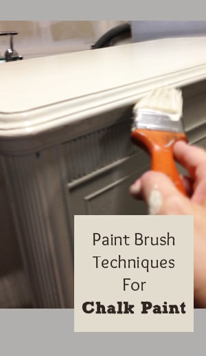 Techniques for using chalk paint with a paint brush