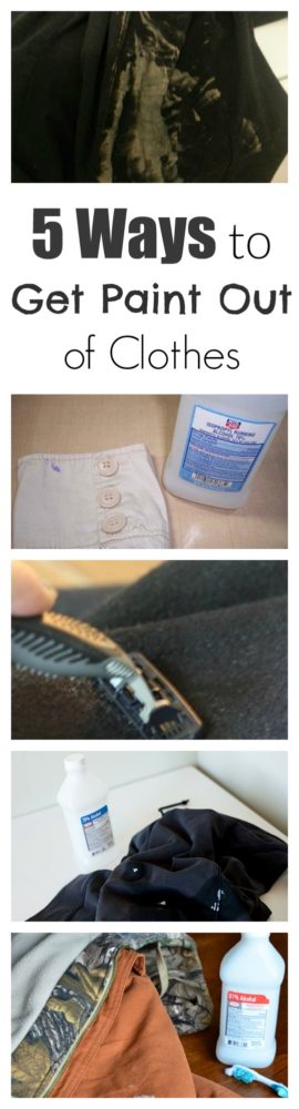 Ways to Get Paint Out of Clothes