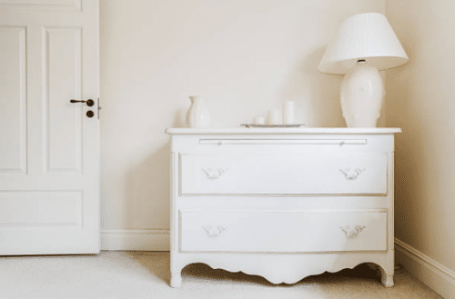 white dresser makeover