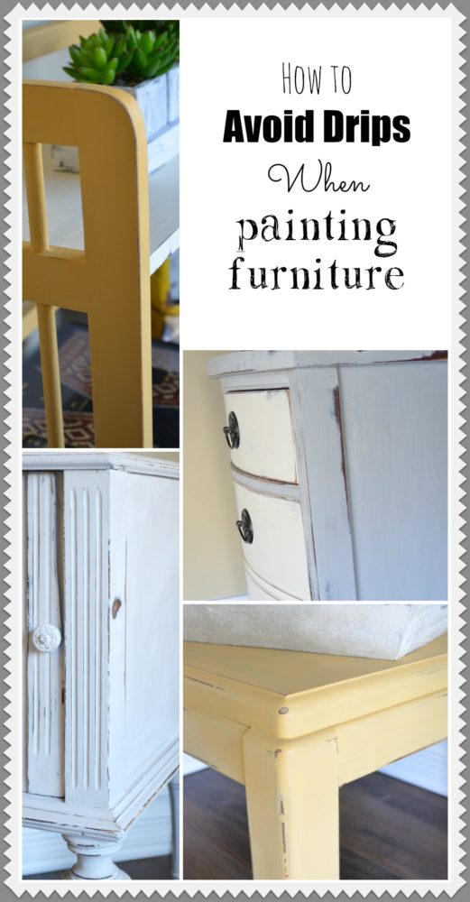 Avoid drips when painting furniture