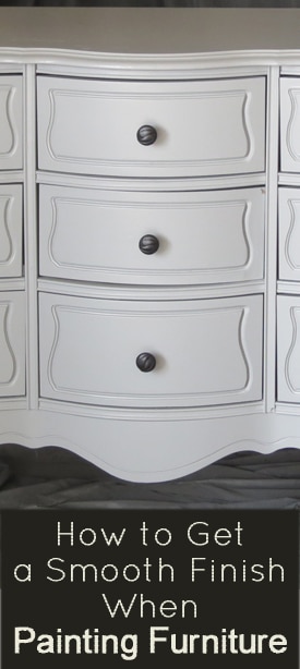How to get a smooth finish when painting furniture