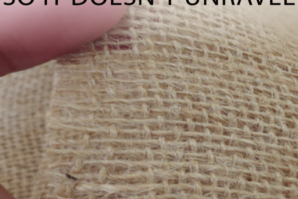 Cut burlap without it unraveling ever again! Great tips for any crafty diyer
