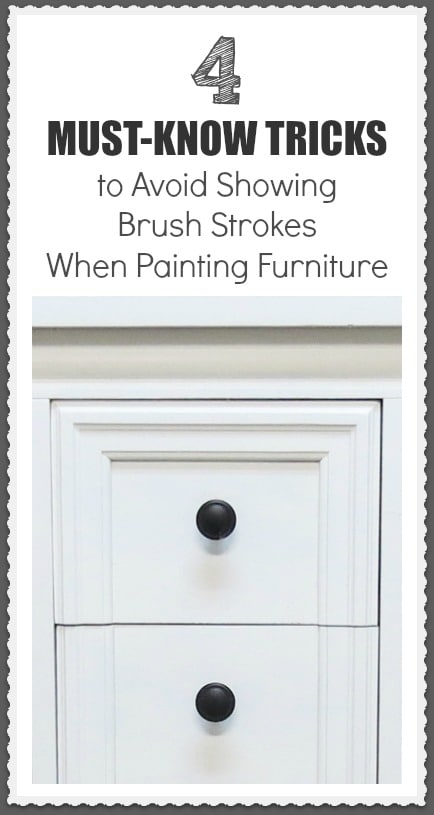 6 Tricks To Avoid Brush Strokes Painted Furniture Ideas   Brushstrokes10 