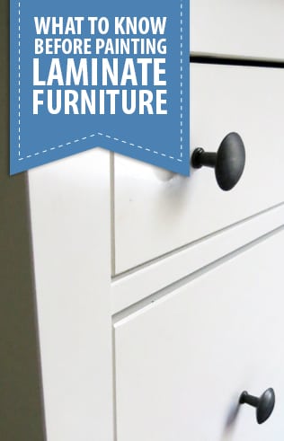 How to Paint Laminate Furniture