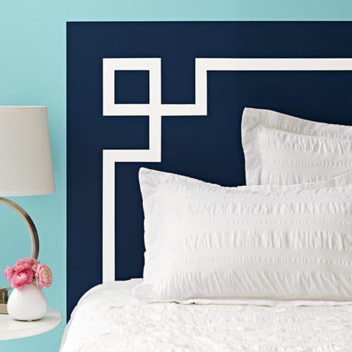 Diy Headboard For Under 50, How To Paint A Headboard On The Wall