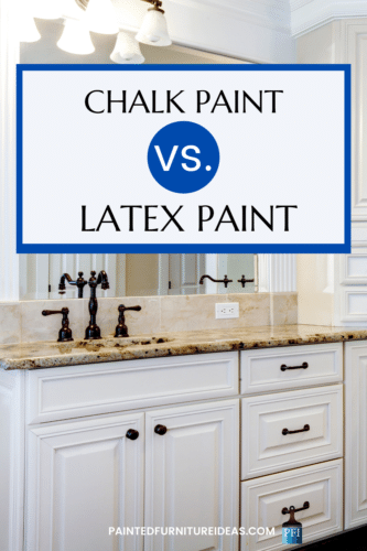 "Chalk paint or Latex paint, that is the question! Learn which one to use and what is best for your project!
