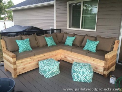 outdoor patio bench made from wood