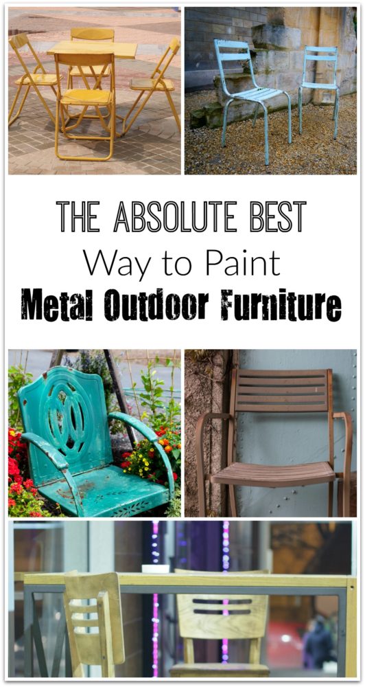 The Best Way To Paint Metal Outdoor Furniture - Painted ...