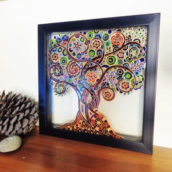 Glass Painting Designs For Photo Frames