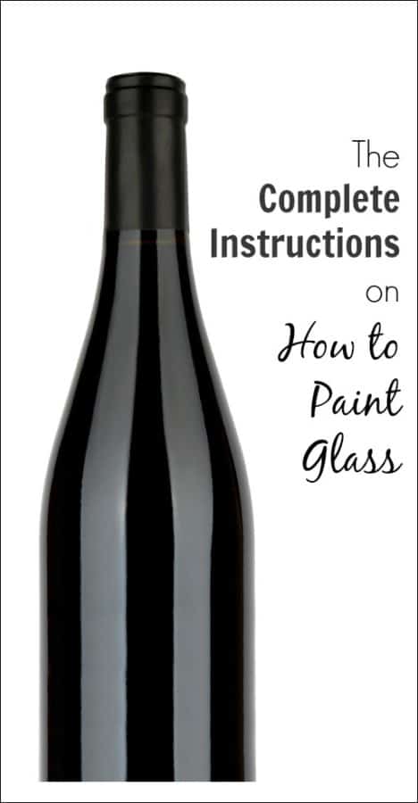 instructions on how to paint glass - Painted Furniture Ideas
