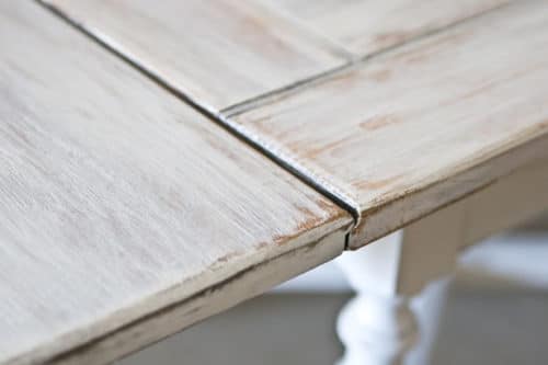 DIY Painted Furniture whitewash table