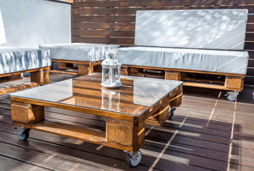 patio furniture made out of pallet wood