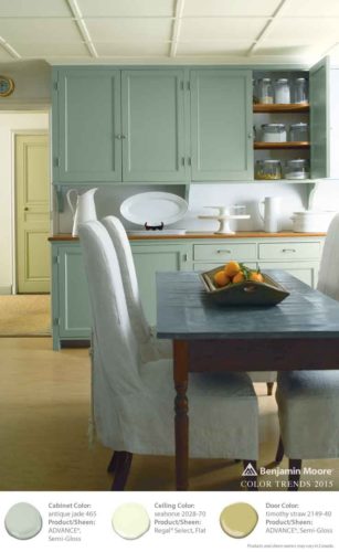 benjamin moore painted kitchen