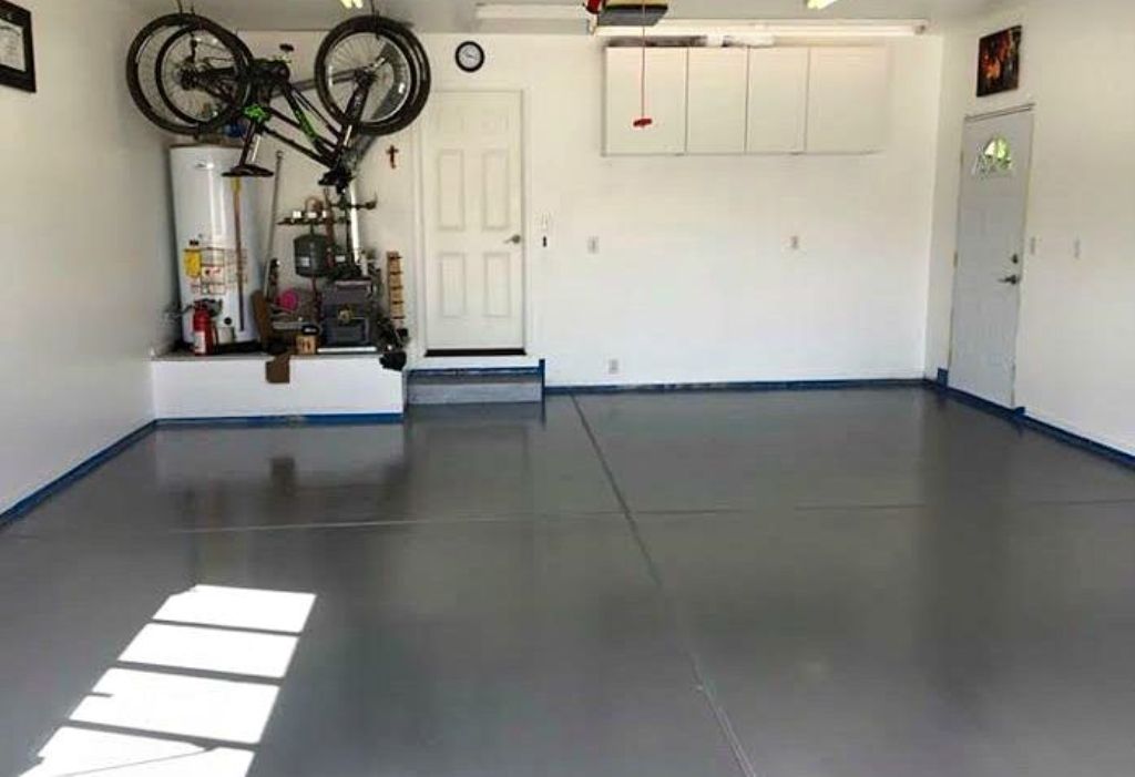 GARAGE FLOOR PAINTED