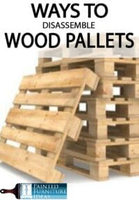 Learn the many different ways you can disassemble wood pallets for diy projects and crafts!