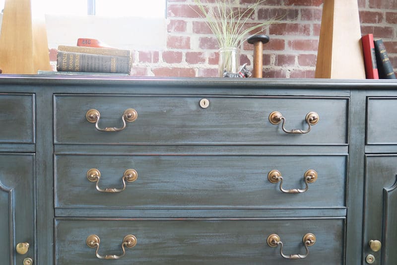 Painted Furniture Ideas Trick To Applying Dark Wax Over Chalk