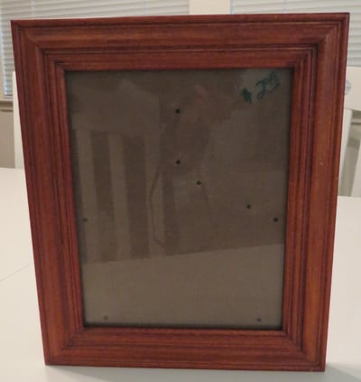 frame antique silver finish before