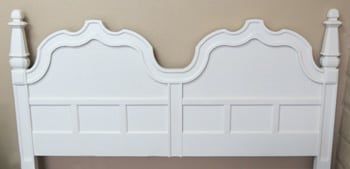 used headboard in bedroom