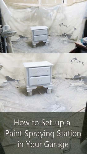 Painted Furniture Ideas How To Set Up A Spray Paint Station