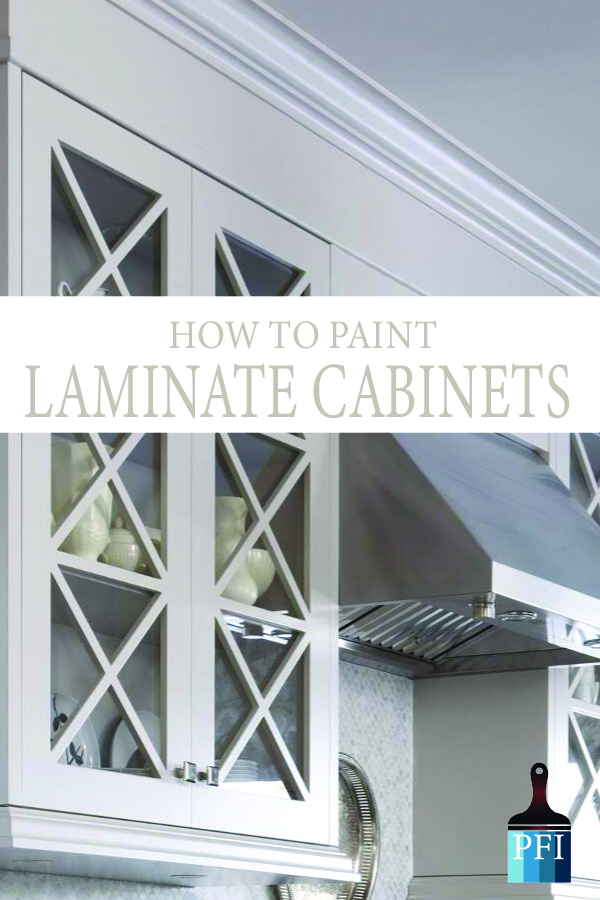 DIY Painted Laminate cabinets! Learn all the tips, tricks and ideas to improve your kitchen.
