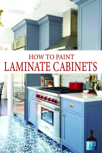 DIY Painted Laminate cabinets! Learn all the tips, tricks and ideas to improve your kitchen.