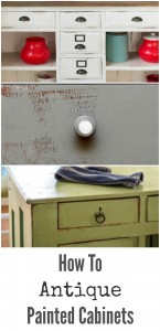 Antique Painted Cabinets