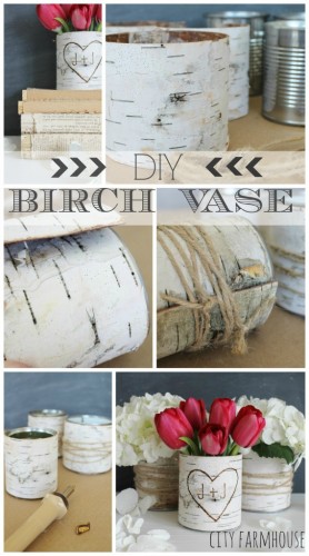 DIY Birch Vase Centerpiece