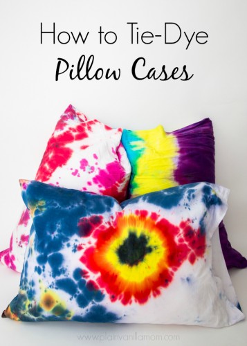 How to Tie Dye Pillowcases