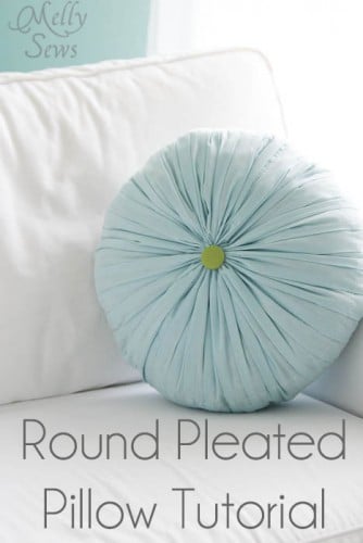 Round Pleated Pillow Tutorial