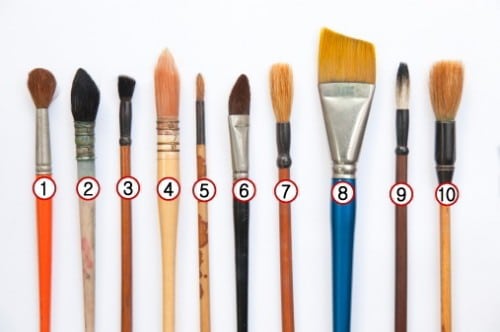 various paint-brush types