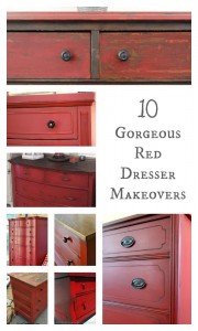 Red Dresser Makeovers