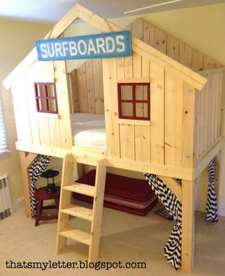 DIY Pottery Barn Clubhouse Bed