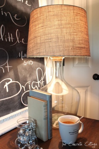 DIY Pottery Barn Glass Bottle Lamp