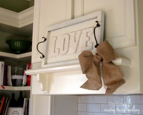 Pottery Barn Inspired Love Wall Art Plaque