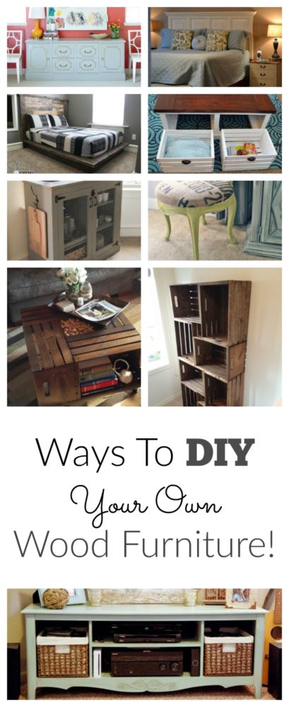 ways to diy your own furniture