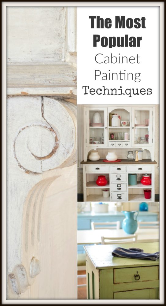 Painted Furniture Ideas Popular Cabinet Painting Techniques