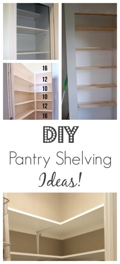 DIY Pantry Shelving Ideas