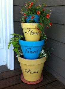 painted pot decor