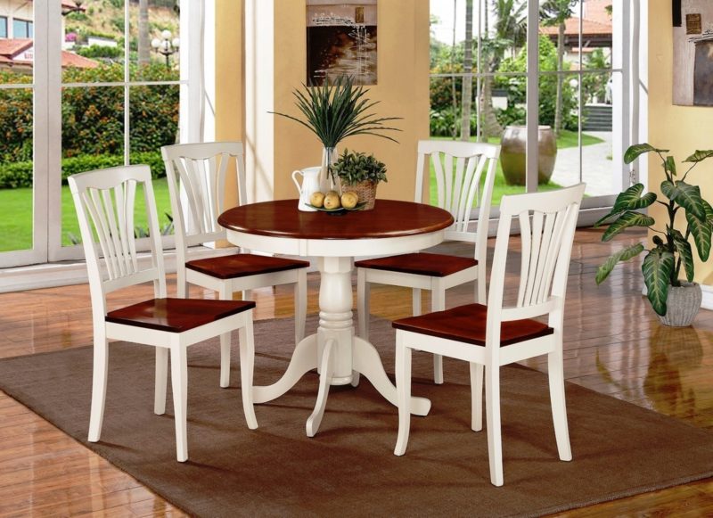 Painted wooden best sale kitchen chairs