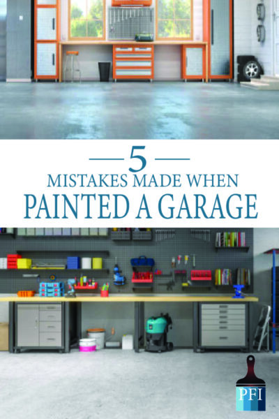 Garage floor paint mistakes that other make all the time. Learn before you start and do the DIY job right!