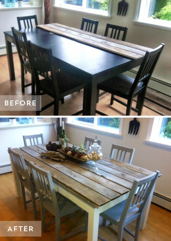 farmhouse table makeover