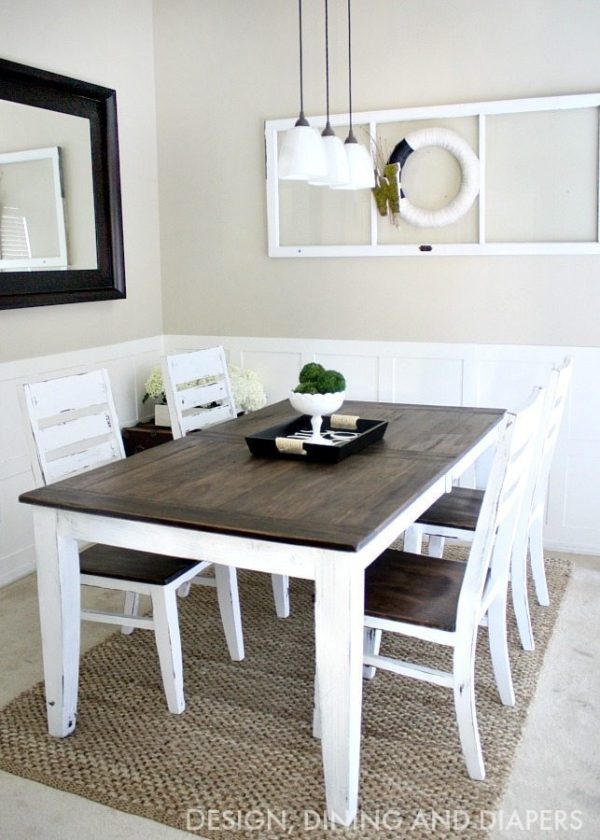 table makeover stain