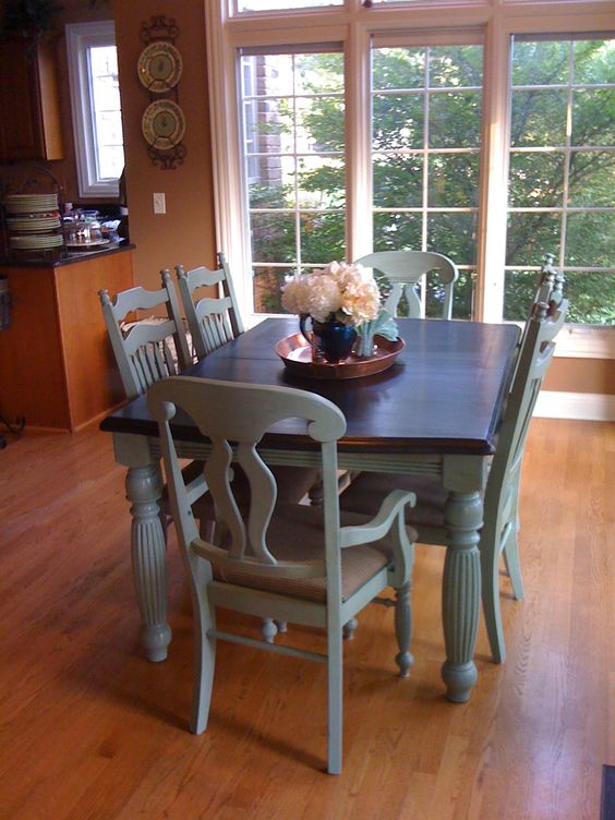 Painted Furniture Ideas 6 Great Paint Colors For Kitchen Tables Painted Furniture Ideas