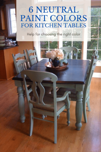 Great Paint Colors For Kitchen Tables, Chalk Painted Dining Table Ideas