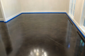stained indoor floor