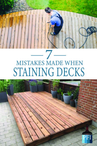 Stain your deck the correct way. learn how here!