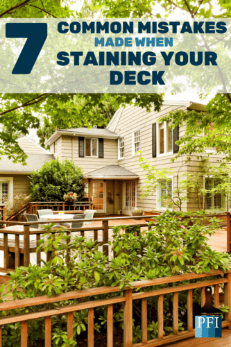 Stain your deck the correct way by learning common mistakes to avoid on your next DIY paint project.