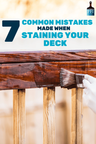 Stain your deck the correct way by learning common mistakes to avoid on your next DIY paint project.