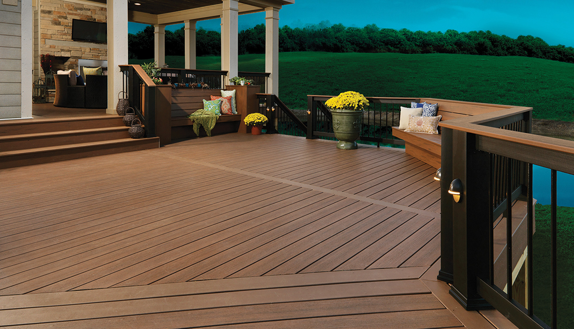 Террасная доска дпк decking