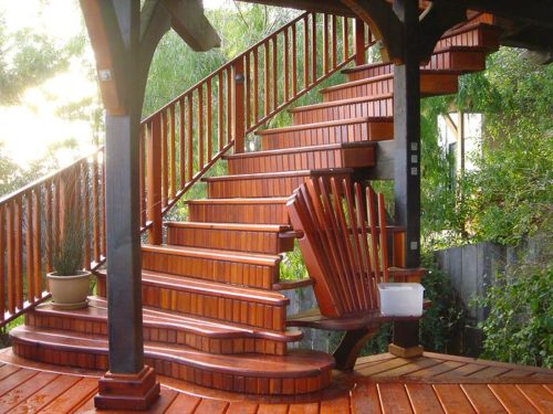 stained deck DIY